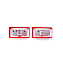 Load image into Gallery viewer, NES Console Power/Reset Buttons [White Text] [Solid Red Button]