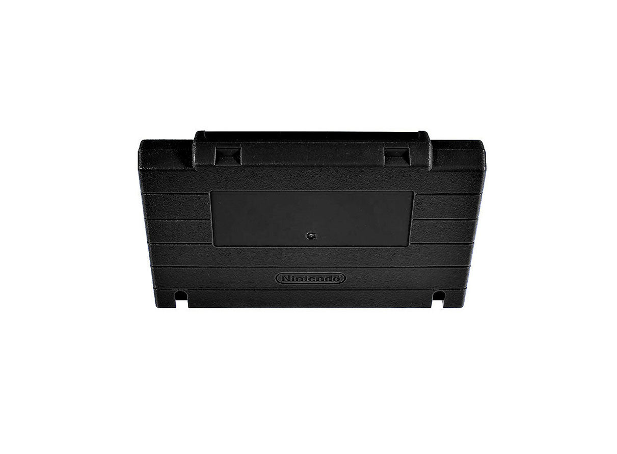Super Nintendo [SNES] Game Cartridge Shell [Non FX] [Solid Black] [With Logo]