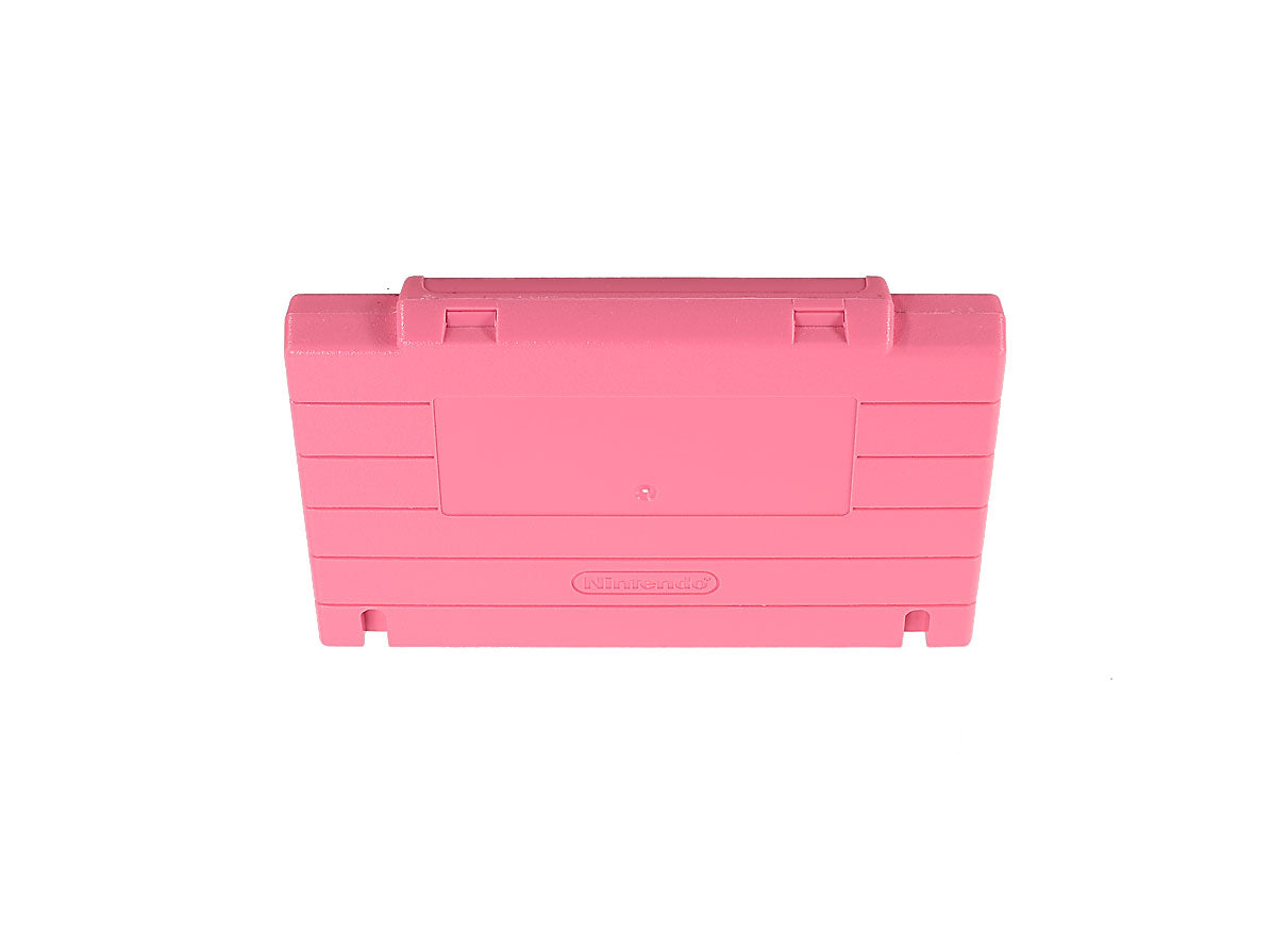Super Nintendo [SNES] Game Cartridge Shell [Non FX] [Solid Pink] [With Logo]