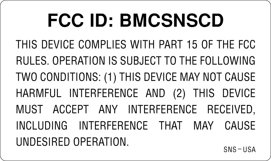 Super Nintendo Console FCC Label