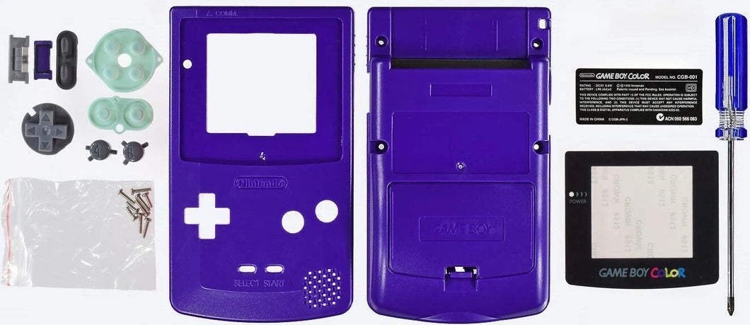GameBoy Color System Shell [Purple] – Hoskinson Industries