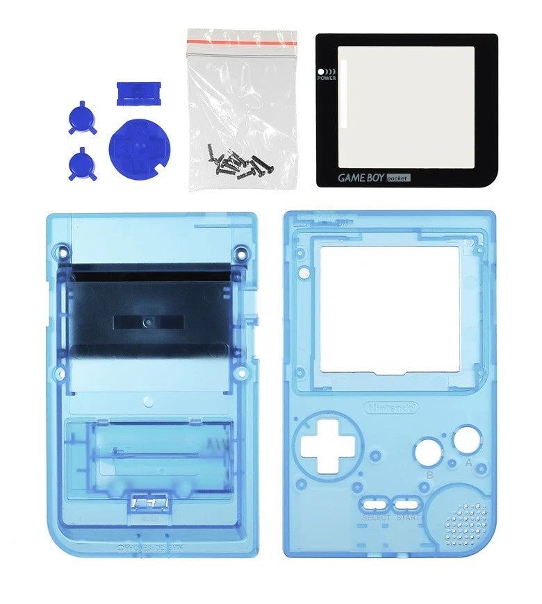 GameBoy Pocket Console Shell [Glow in the Dark Blue]