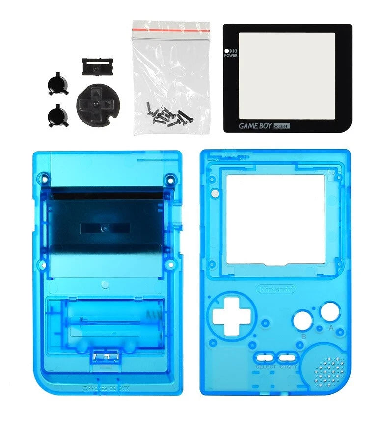 GameBoy Pocket Console Shell [Clear Blue]