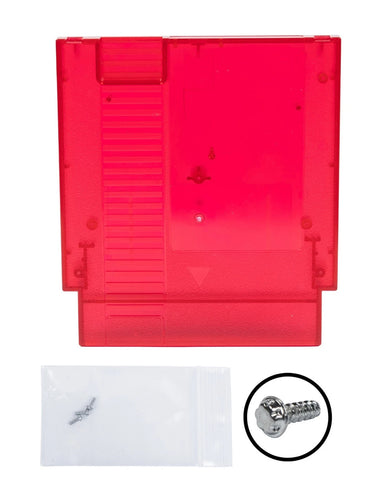 NES Game Cartridge [Clear Red] [With Logo]