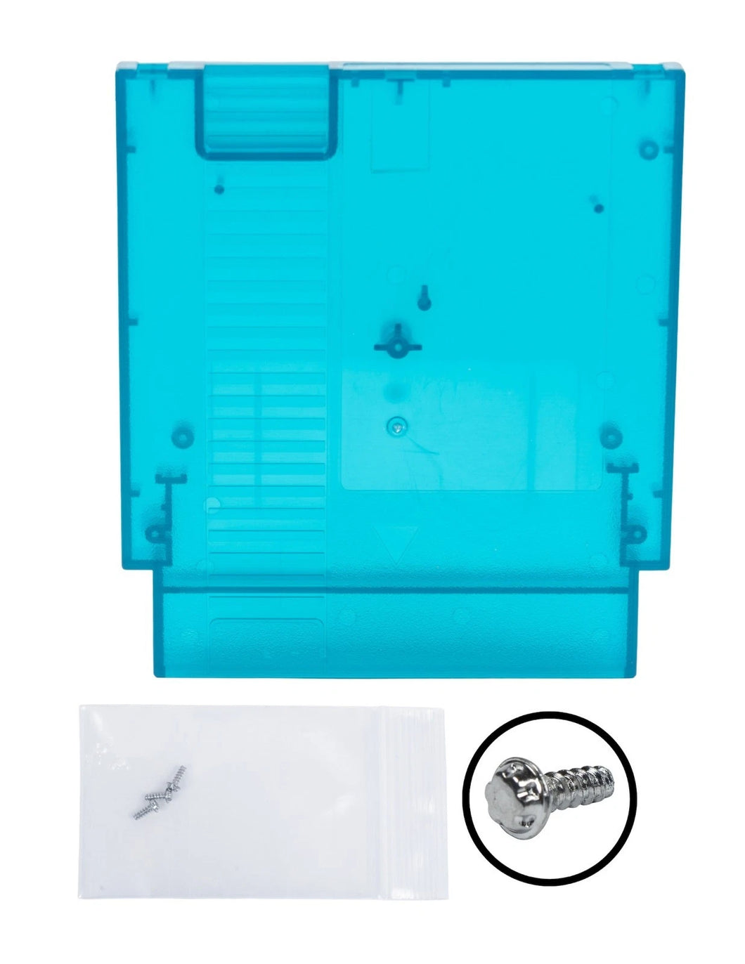 NES Game Cartridge [Clear Ice] [With Logo]