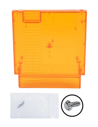 NES Game Cartridge [Clear Fire] [With Logo]