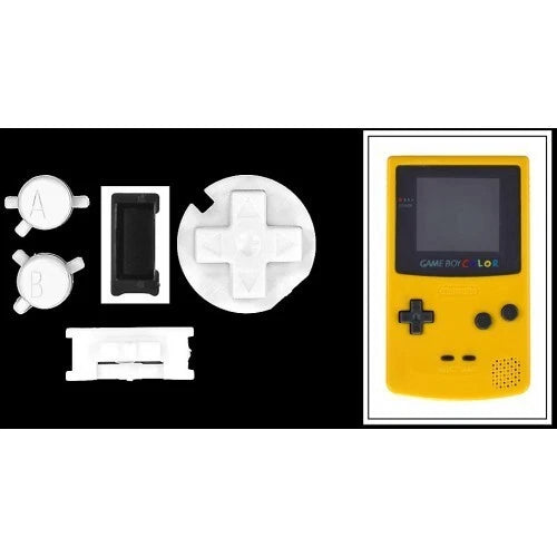 GameBoy Color System Buttons [White] – Hoskinson Industries