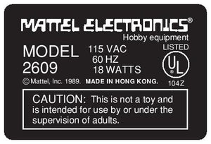 Electronics Model Label Intellivision 1 Labels – Hoskbrew
