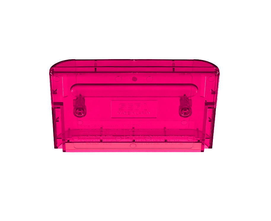 Sega Genesis Cartridge Shell [Transparent Red] [With Logo]